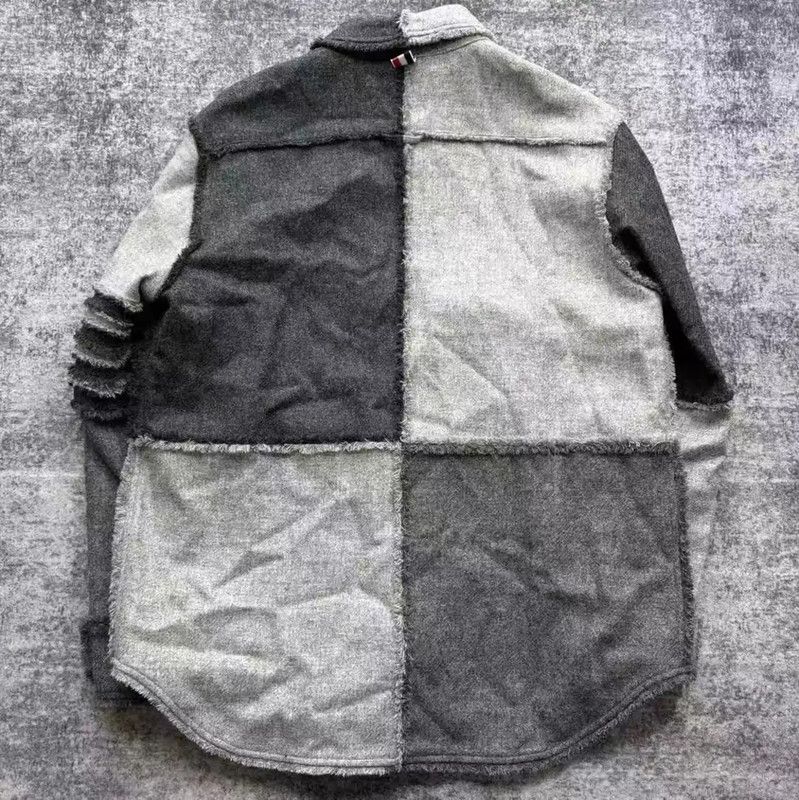 Thom Browne Thom Browne Grey Wool Women's Shirt 0089 Size M / US 6-8 / IT 42-44 - 2 Thumbnail