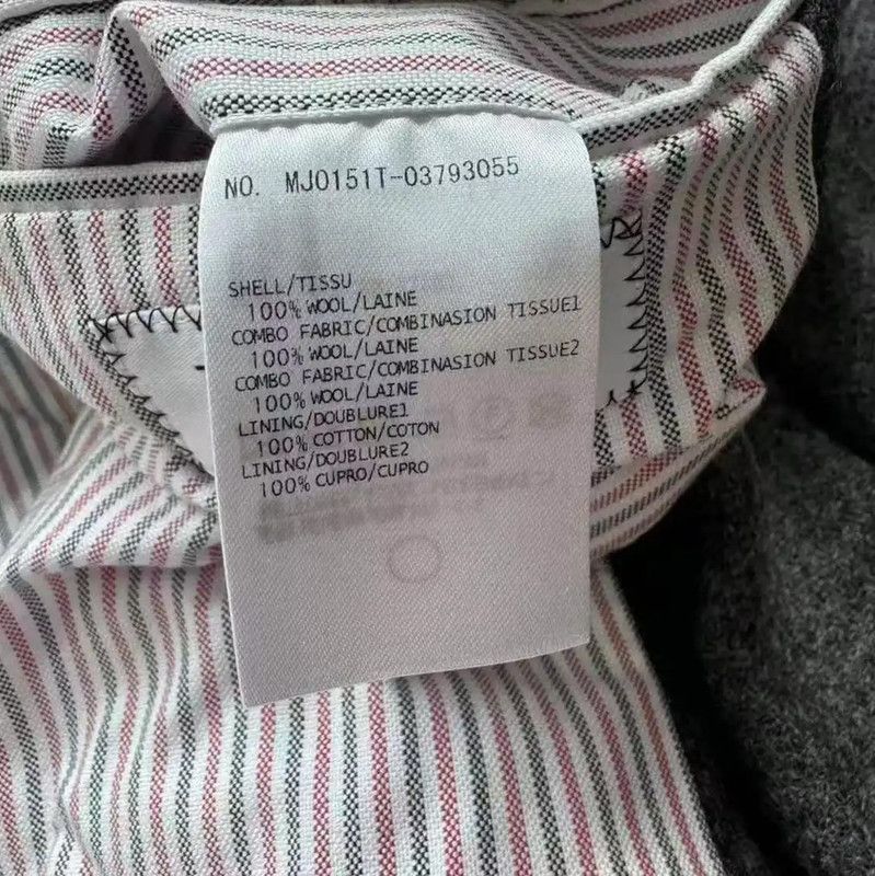 Thom Browne Thom Browne Grey Wool Women's Shirt 0089 Size M / US 6-8 / IT 42-44 - 8 Thumbnail