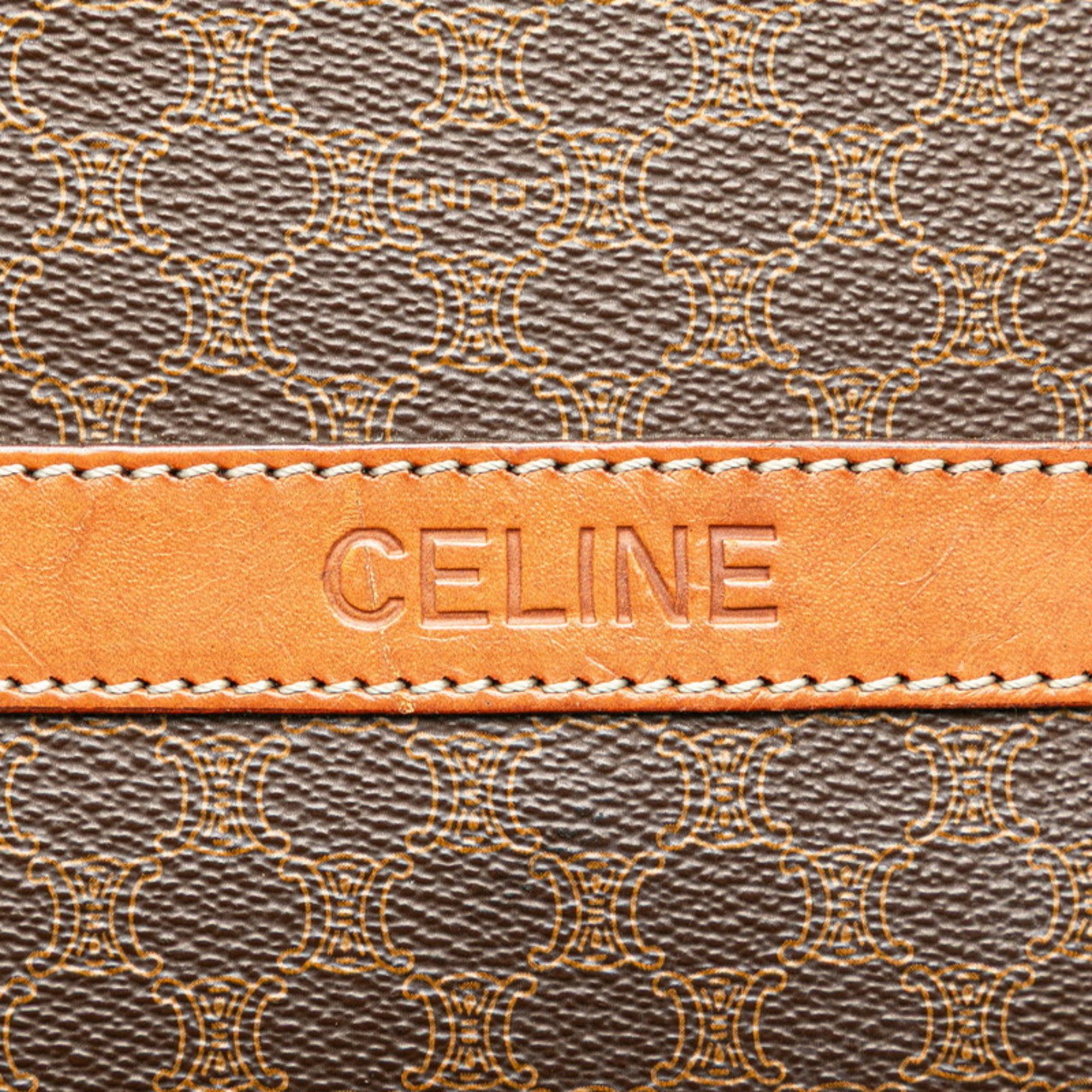 Celine Celine Macadam Crossbody Shoulder Bag in Brown Leather for Women Size ONE SIZE - 6 Thumbnail