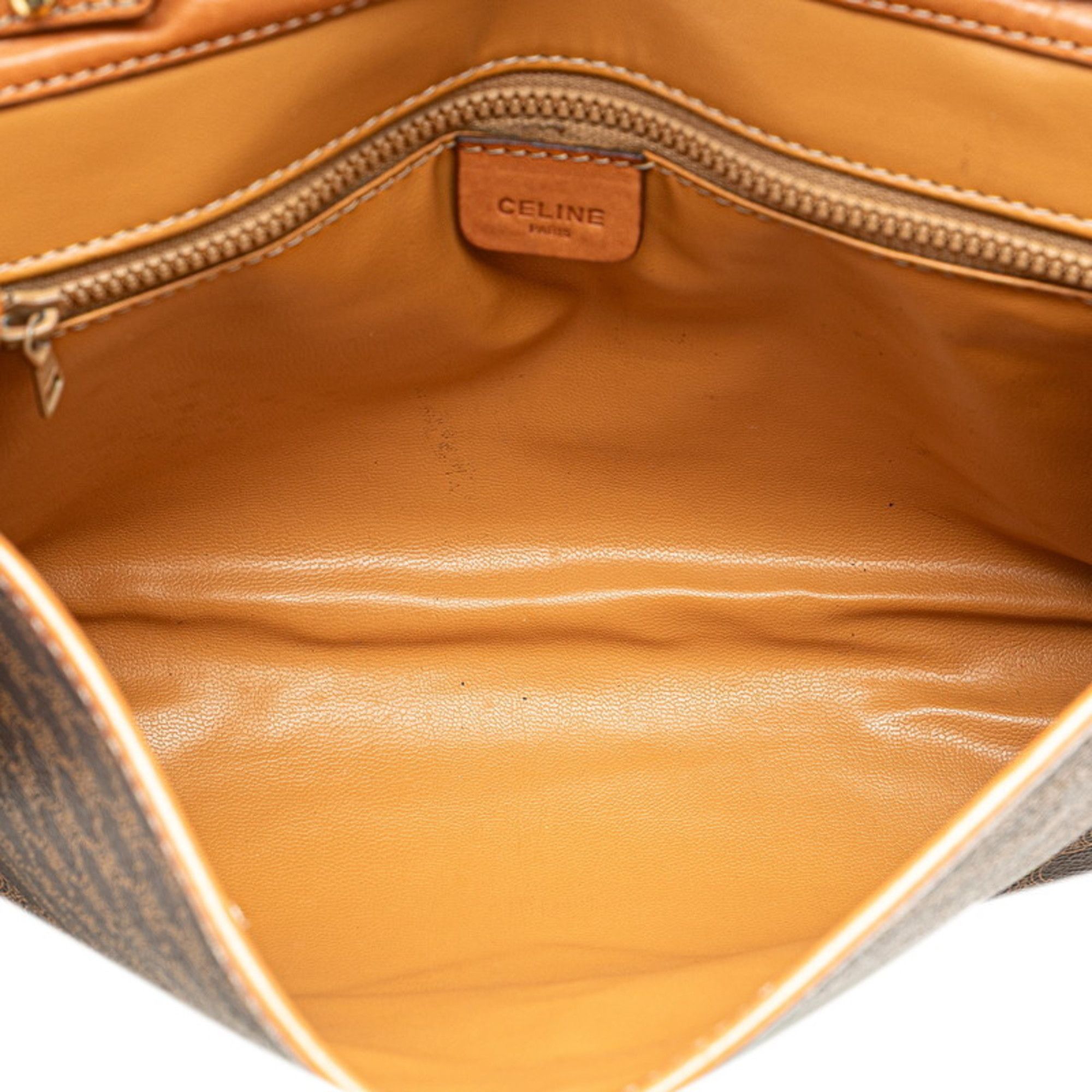 Celine Celine Macadam Crossbody Shoulder Bag in Brown Leather for Women Size ONE SIZE - 9 Thumbnail