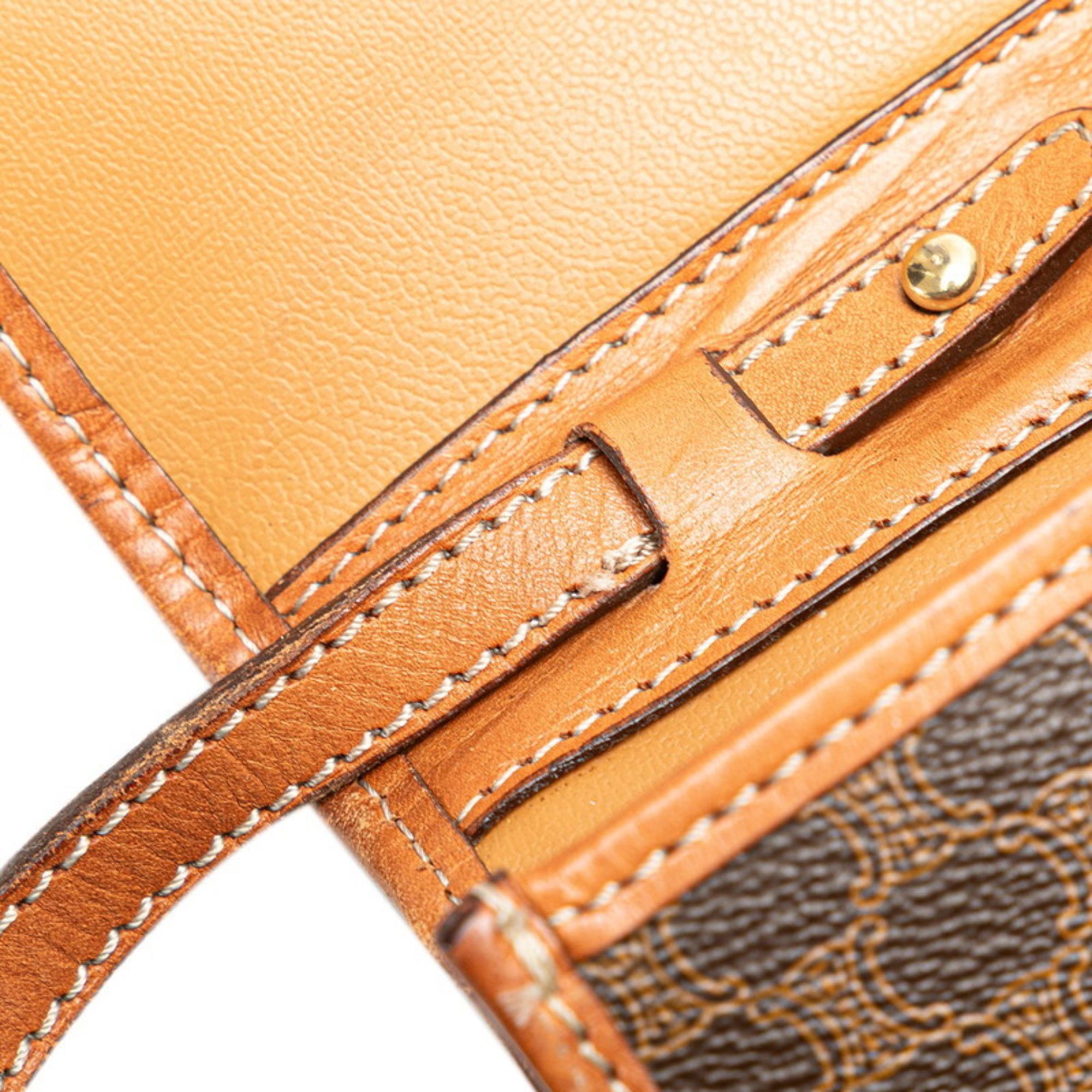 Celine Celine Macadam Crossbody Shoulder Bag in Brown Leather for Women Size ONE SIZE - 7 Thumbnail