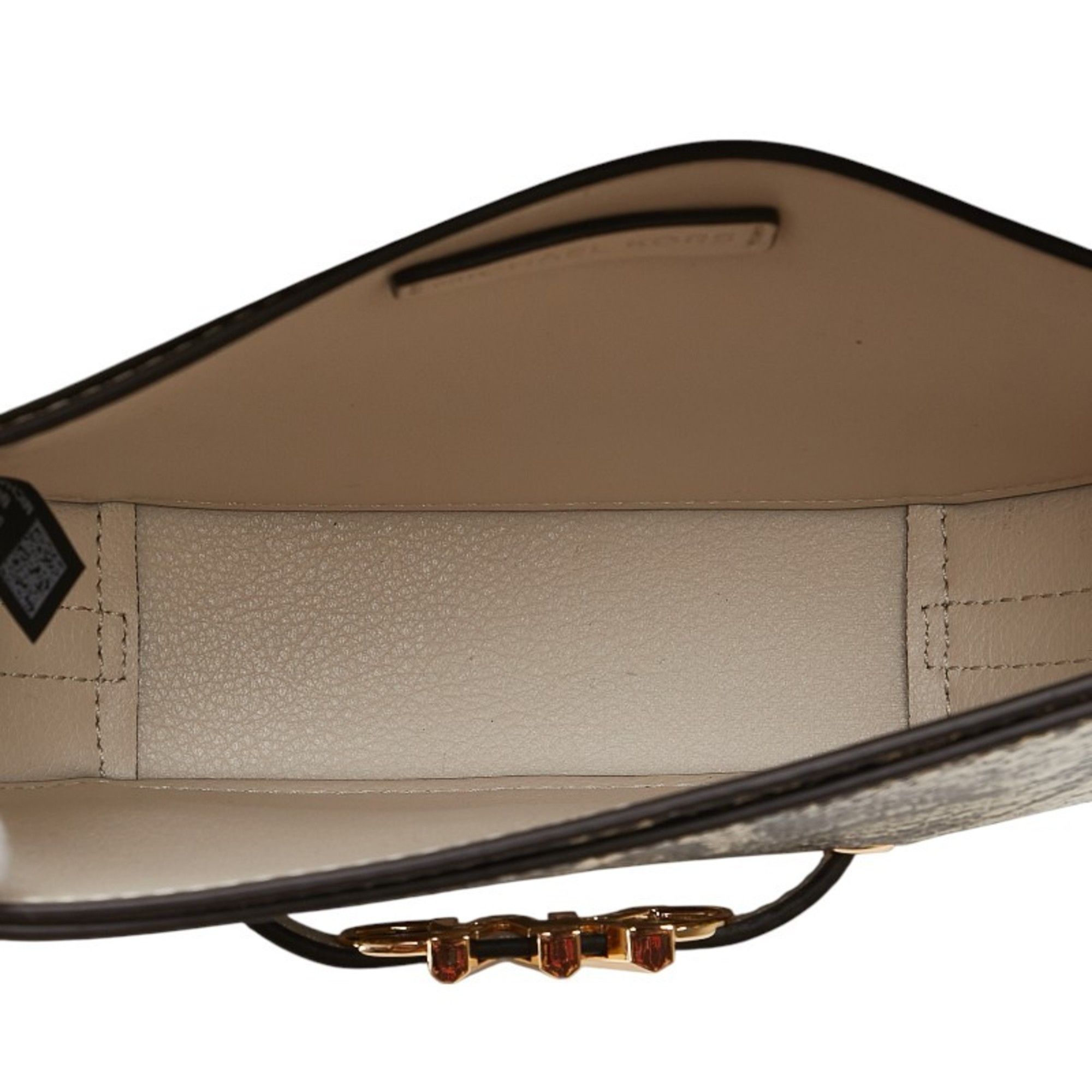 Michael Kors Michael Kors Python Embossed MK Logo Crossbody Shoulder Bag 35S4G6RC1Y Brown and Beige Leather Women's Size ONE SIZE - 9 Thumbnail