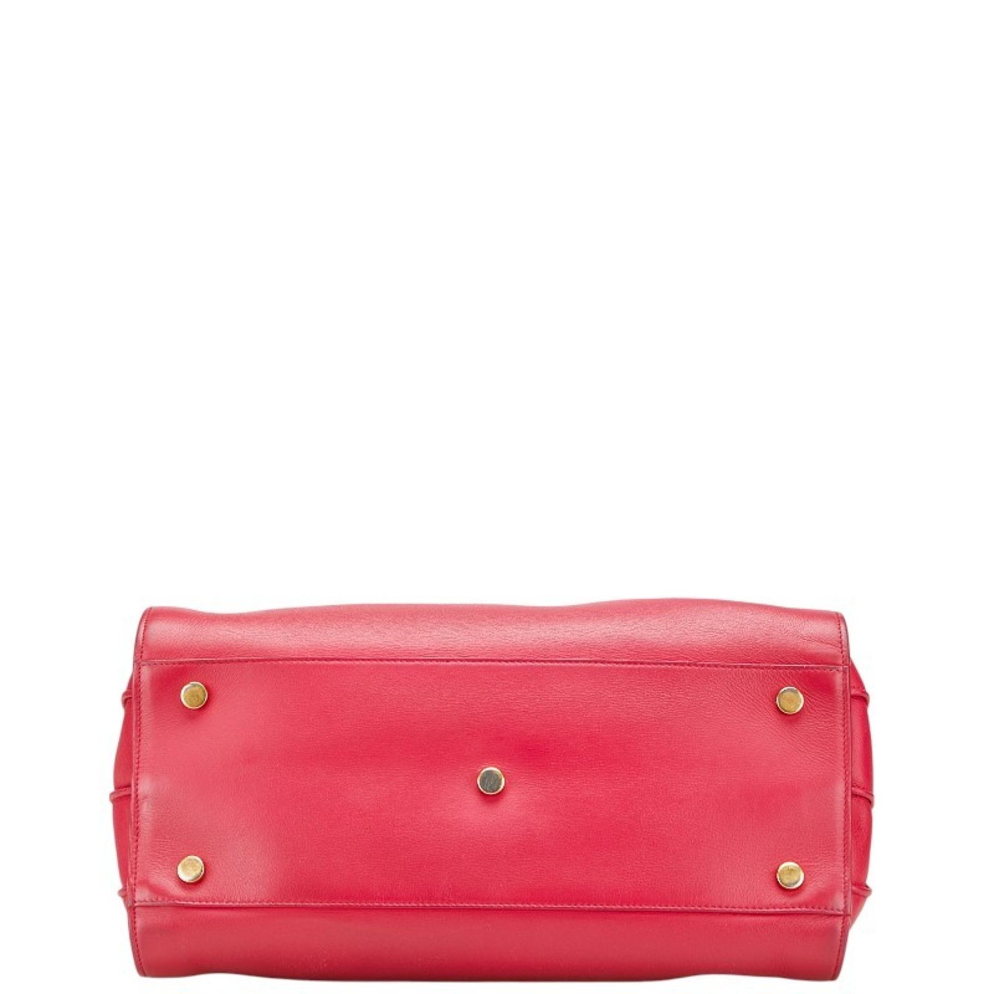 Saint Laurent logo shoulder bag/handbag, 2-way, pink leather, women's, SAINT LAURENT