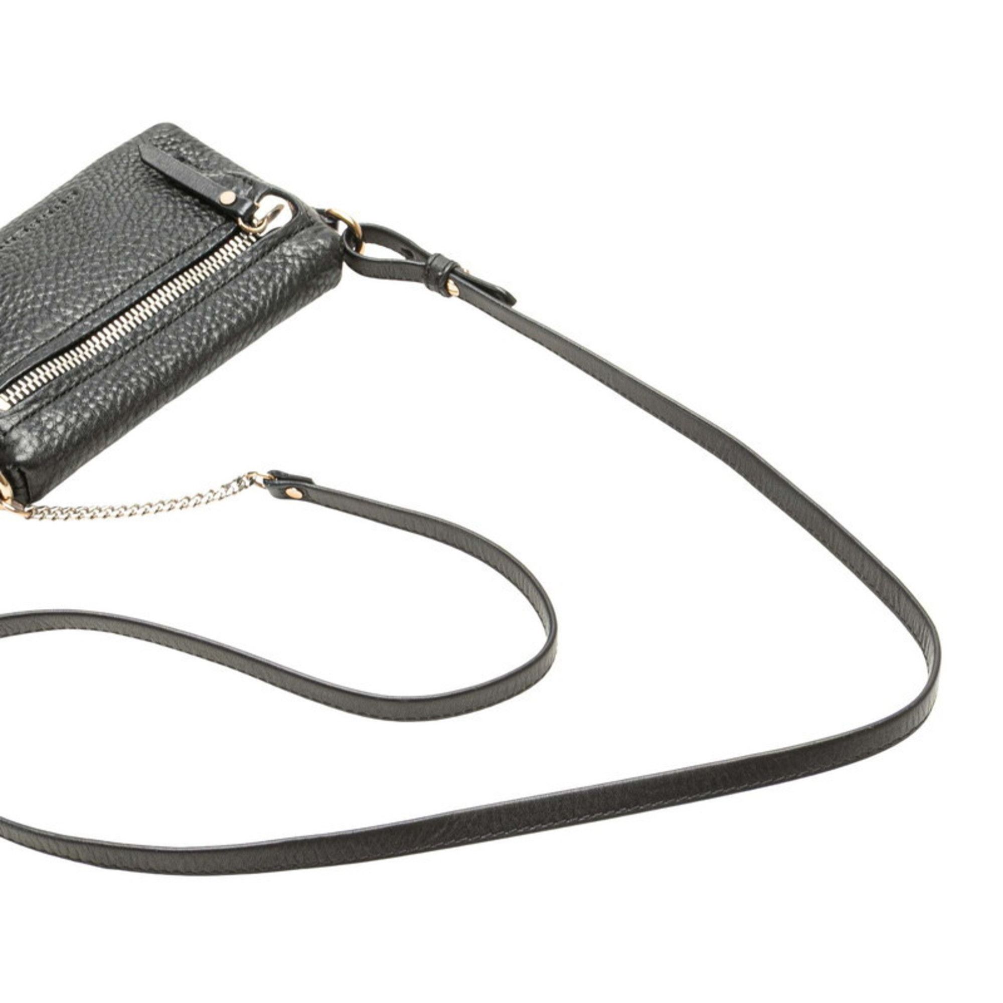 Burberry Burberry Nova Check Crossbody Shoulder Bag Pochette Black Leather Women's BURBERRY Size ONE SIZE - 8 Thumbnail