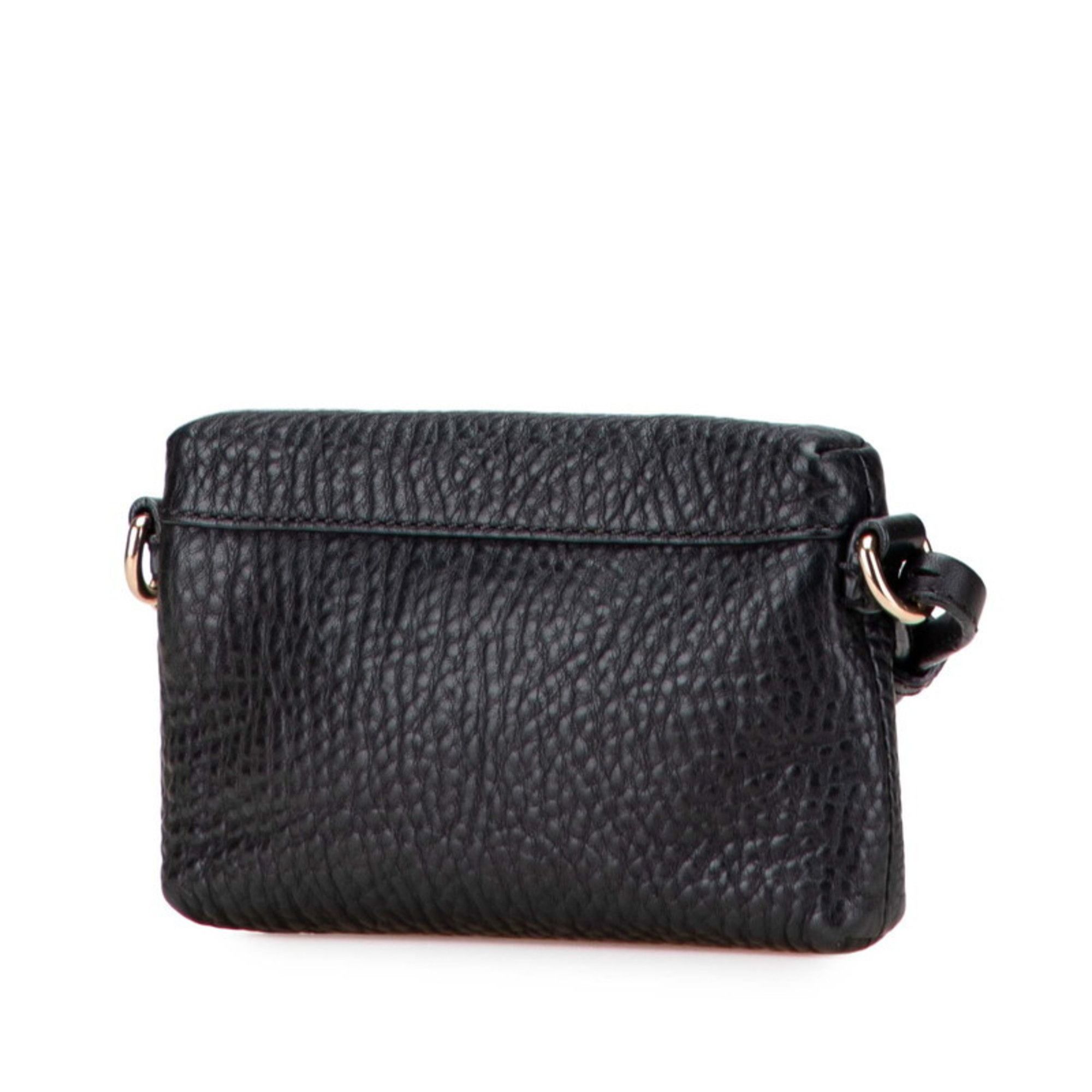 Burberry Burberry Nova Check Crossbody Shoulder Bag Pochette Black Leather Women's BURBERRY Size ONE SIZE - 2 Thumbnail