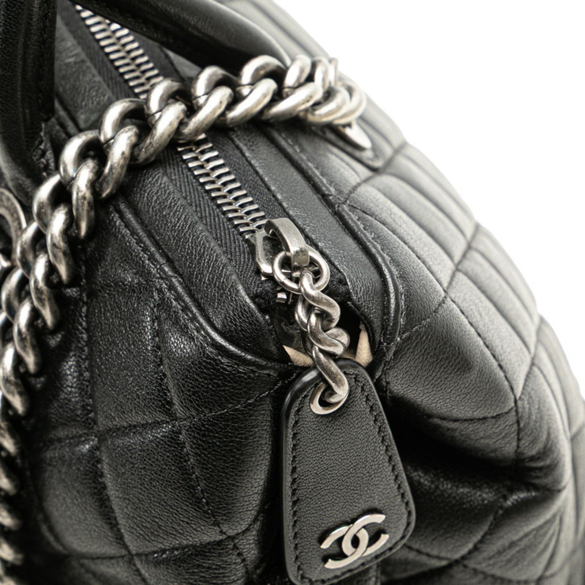 Chanel CHANEL 31 RUE CAMBON Handbag Chain Shoulder Bag Black Lambskin Women's Size ONE SIZE - 6 Thumbnail