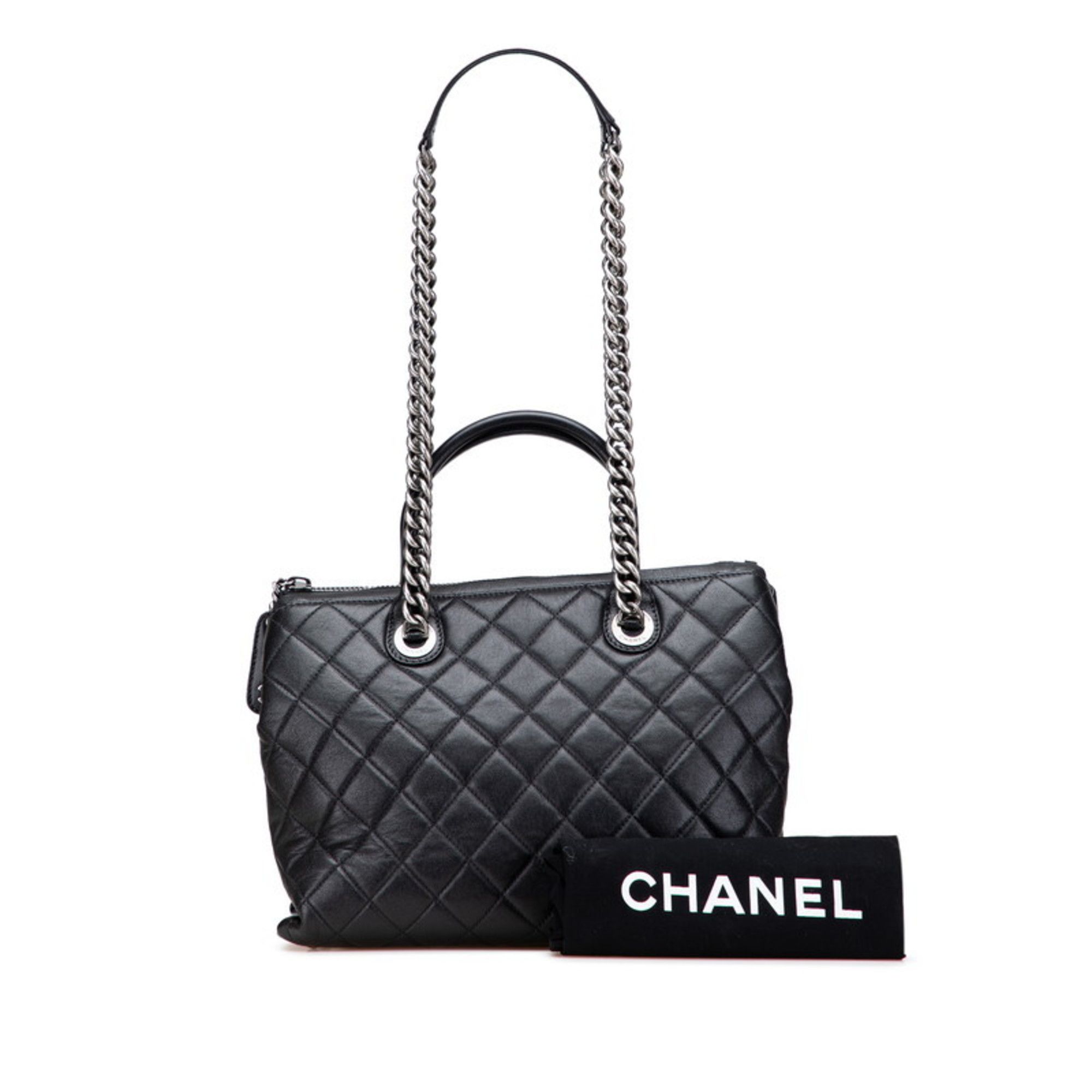 Chanel CHANEL 31 RUE CAMBON Handbag Chain Shoulder Bag Black Lambskin Women's Size ONE SIZE - 11 Thumbnail