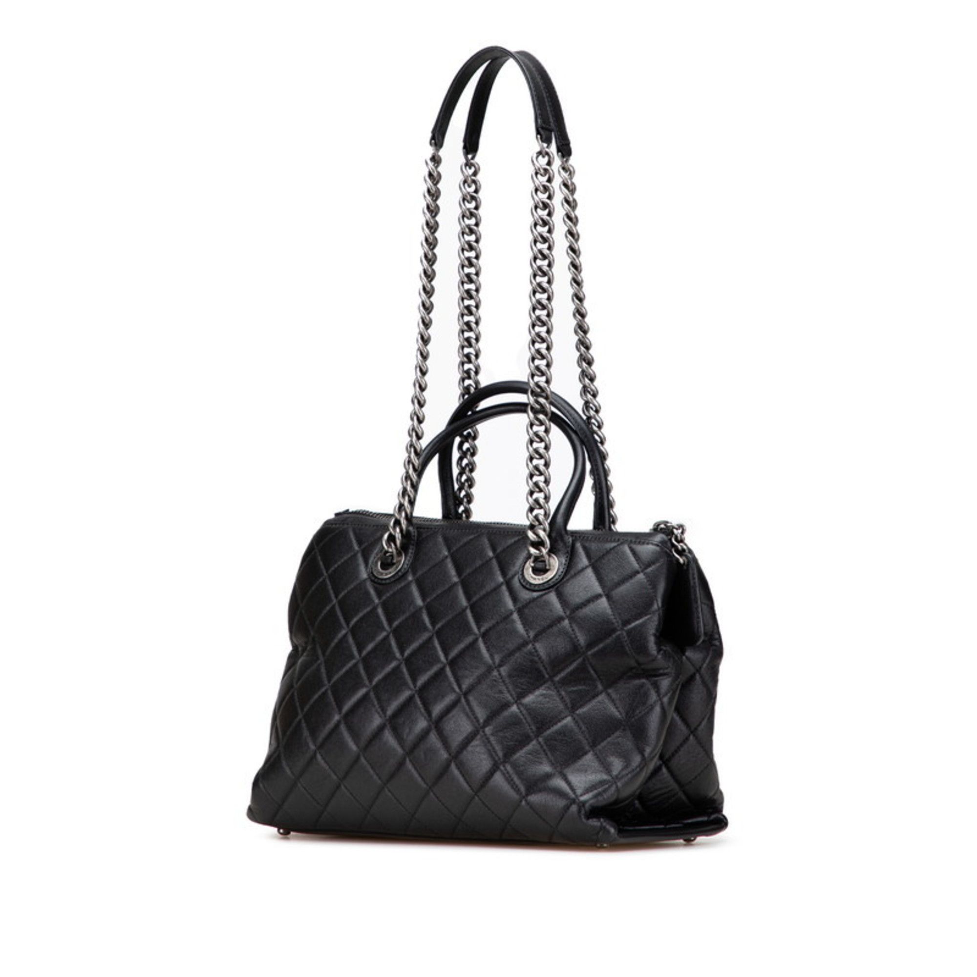 Chanel CHANEL 31 RUE CAMBON Handbag Chain Shoulder Bag Black Lambskin Women's Size ONE SIZE - 2 Thumbnail