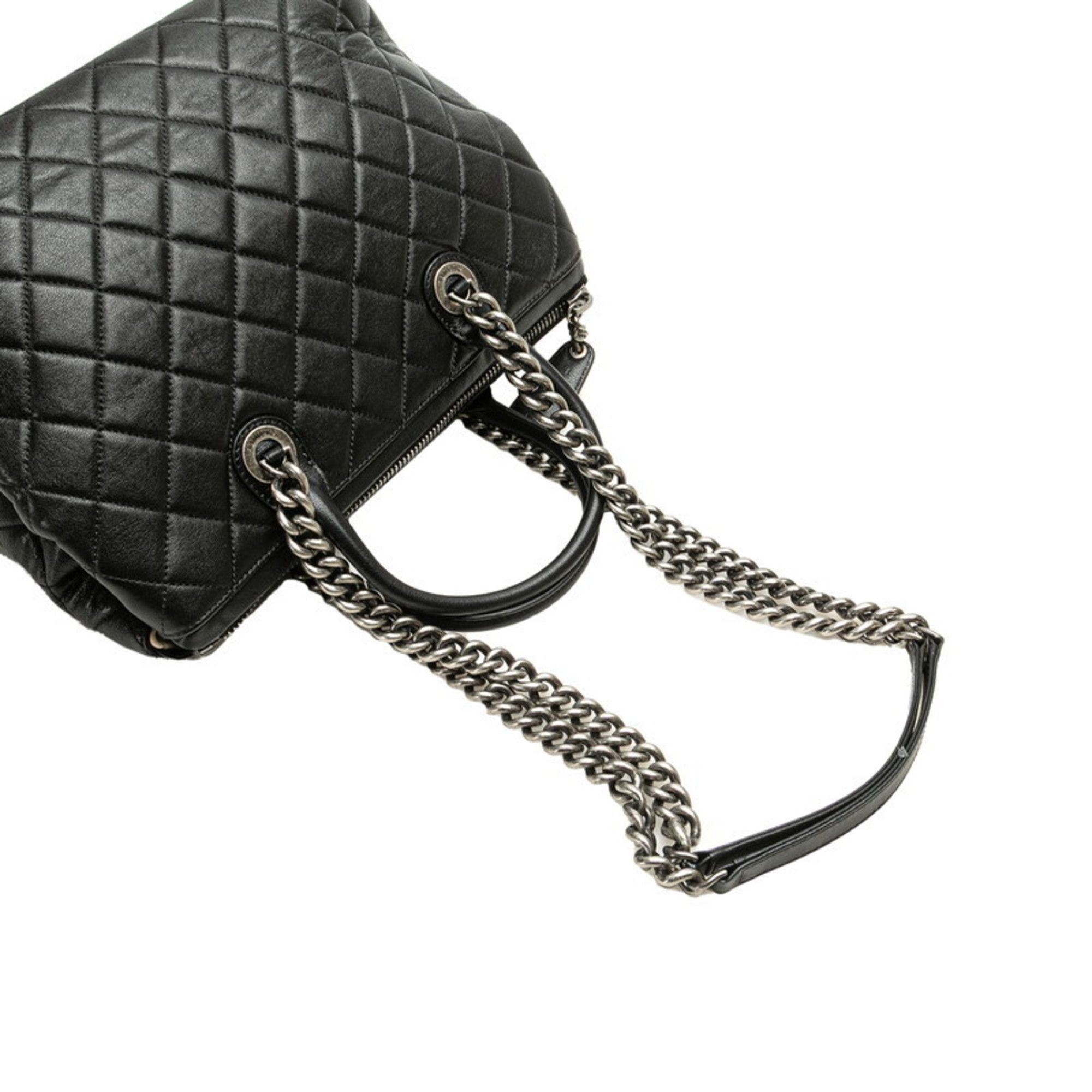 Chanel CHANEL 31 RUE CAMBON Handbag Chain Shoulder Bag Black Lambskin Women's Size ONE SIZE - 4 Thumbnail