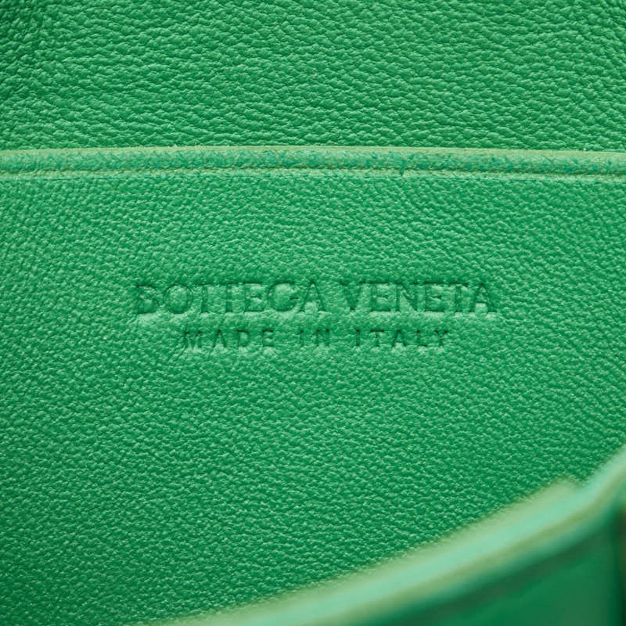 Bottega Veneta Bottega Veneta Candy Cassette Crossbody Shoulder Bag 667048 VCQ72 Paraquito Green Leather Women's BOTTEGAVENETA Size ONE SIZE - 6 Thumbnail