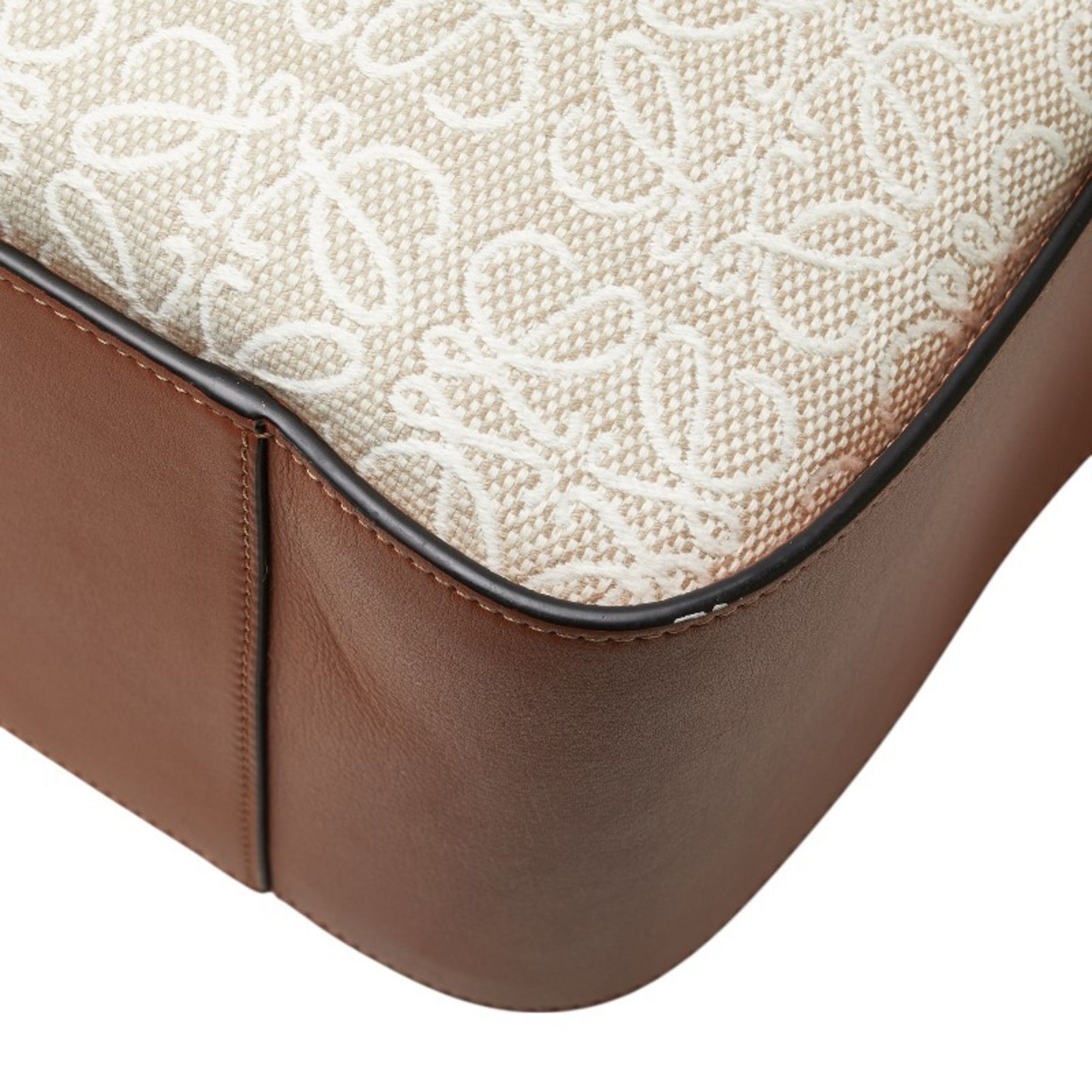 Loewe LOEWE Repeat Anagram Hammock Small Handbag/Shoulder Bag, 2-Way, Beige/Brown Canvas and Leather, Women's Size ONE SIZE - 6 Thumbnail