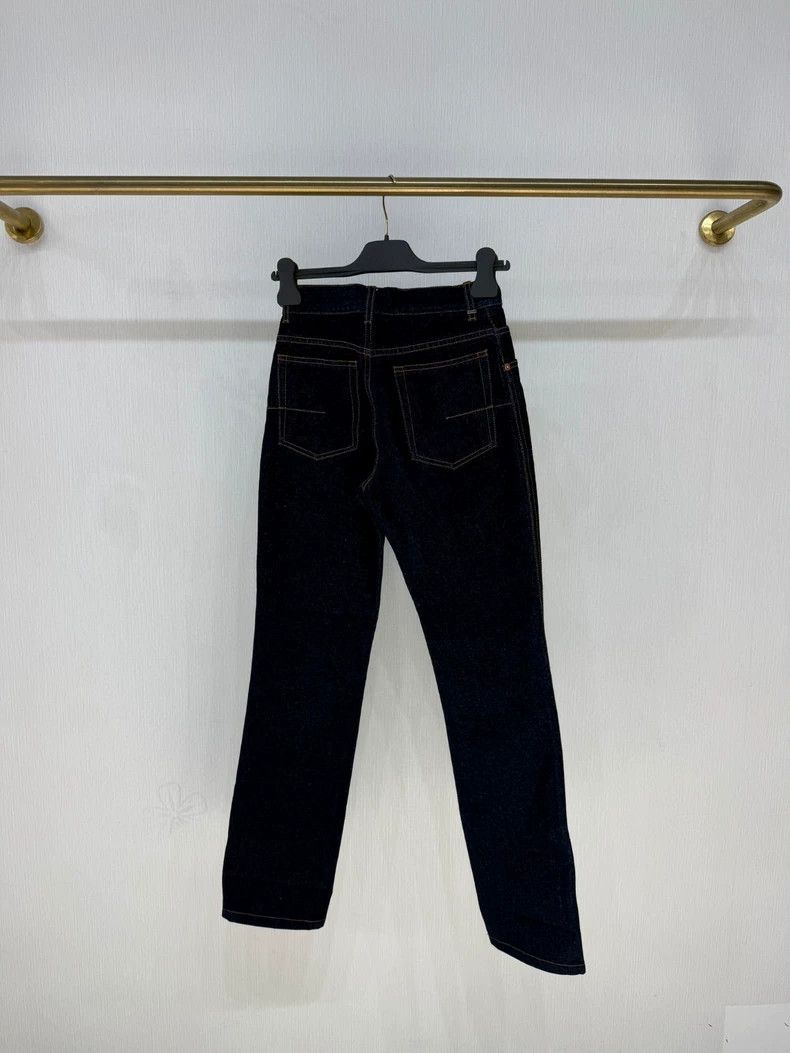 Dior Dior 23SS Solid Color High-Waist Jeans - dmc Size US 26 / EU 42 - 3 Thumbnail
