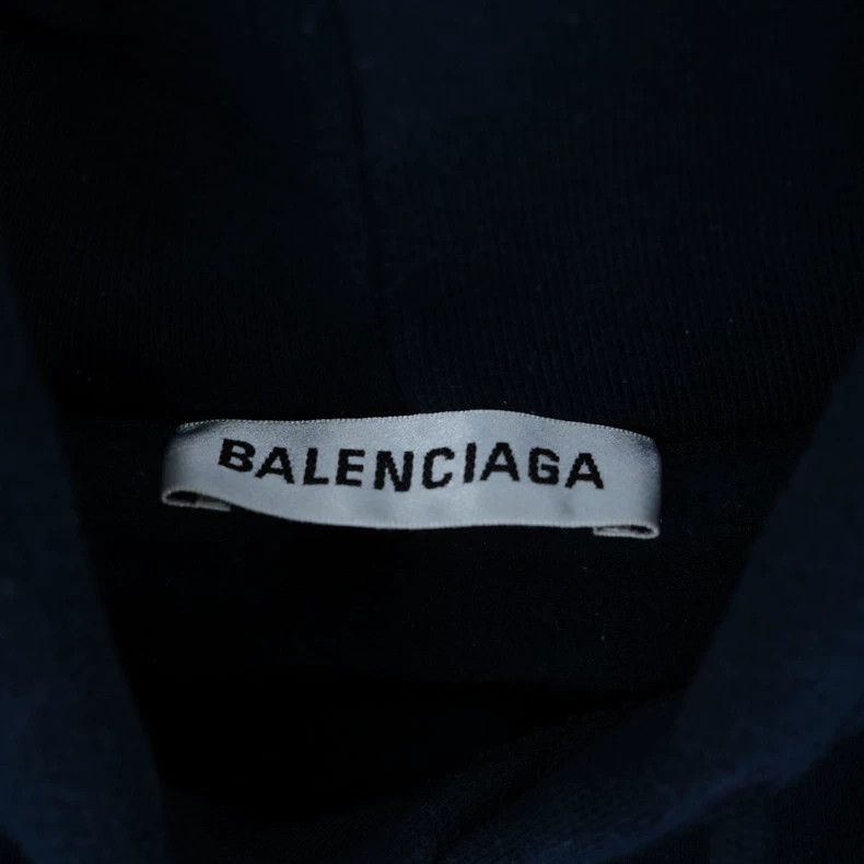 Balenciaga Logo Print Hoodie Sweatshirt - dmc