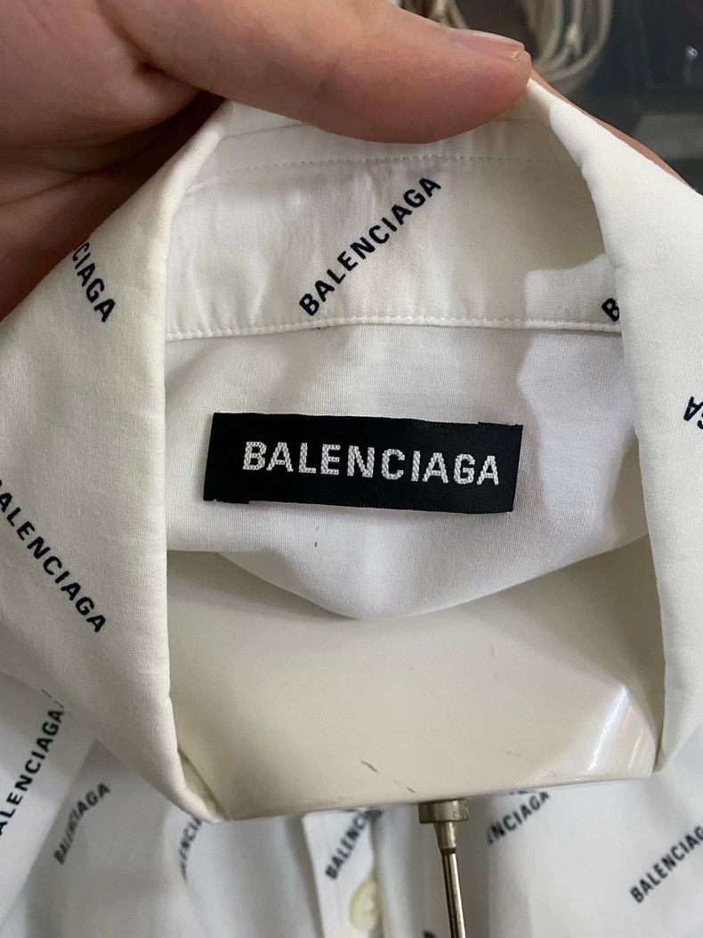 Balenciaga Balenciaga Graphic Print Button Up Shirt - dmc Size US L / EU 52-54 / 3 - 4 Thumbnail