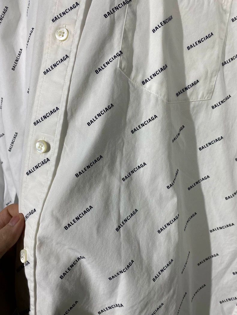 Balenciaga Balenciaga Graphic Print Button Up Shirt - dmc Size US L / EU 52-54 / 3 - 3 Thumbnail
