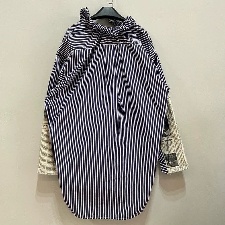 Balenciaga Balenciaga Logo Newspaper Collar Shirt - dmc Size US S / EU 44-46 / 1 - 3 Thumbnail