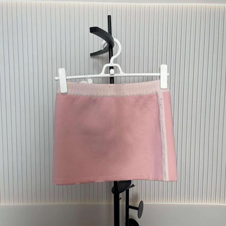 Balenciaga Balenciaga Pink Knit Mini Skirt S - dmc Size US 26 / EU 42 - 2 Thumbnail