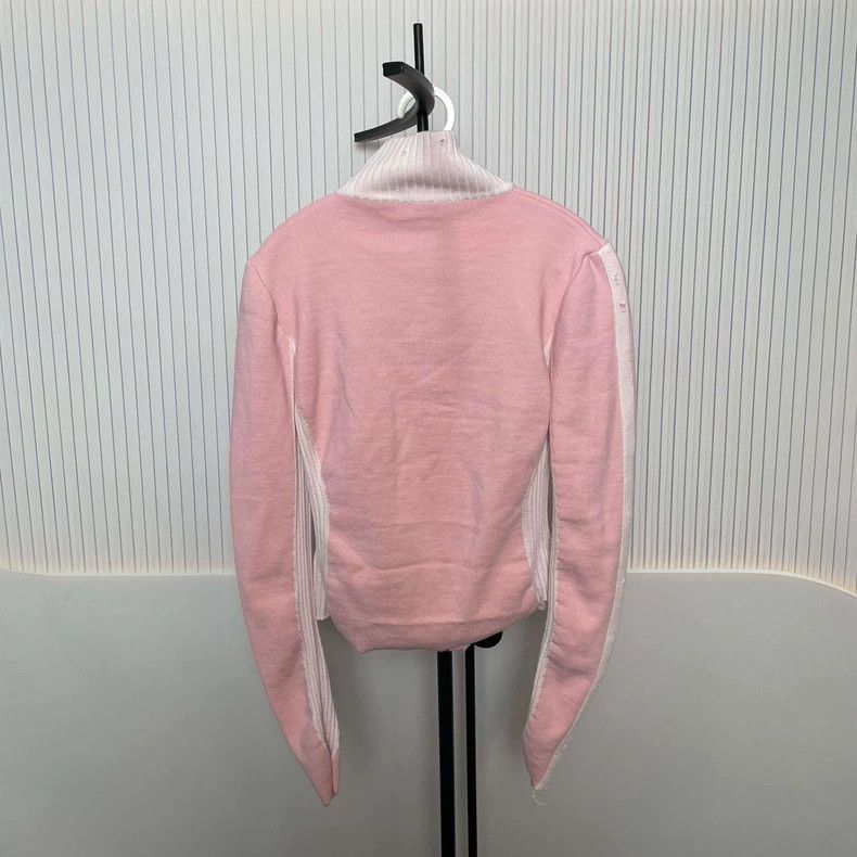 Balenciaga Balenciaga Pink Knit Jacket M - dmc Size US M / EU 48-50 / 2 - 2 Thumbnail
