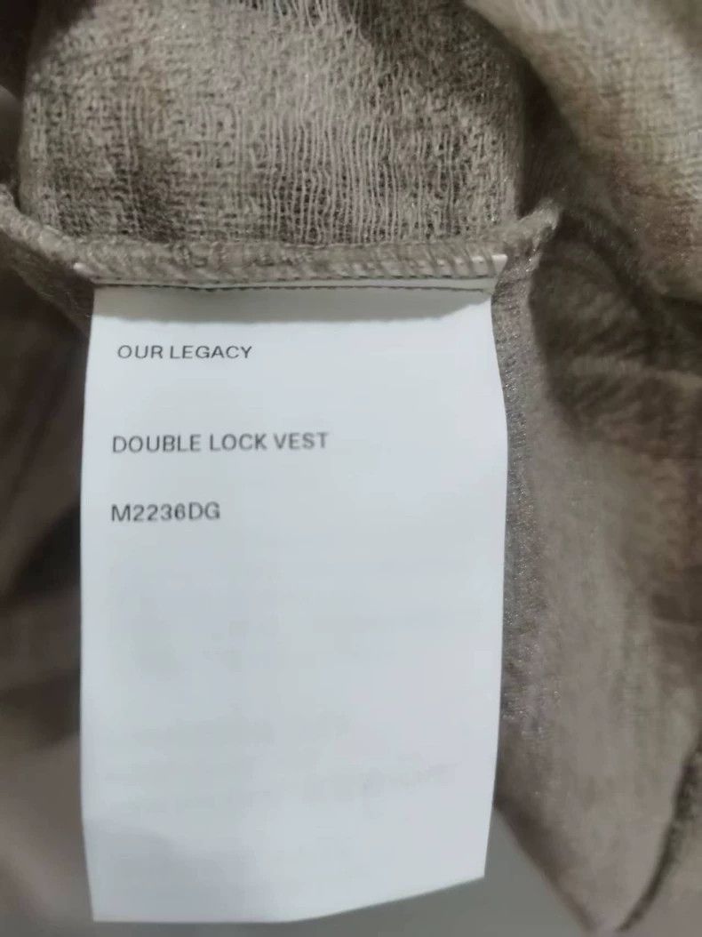 Our Legacy OUR LEGACY V-Neck Linen Vest - dmc Size US M / EU 48-50 / 2 - 3 Thumbnail