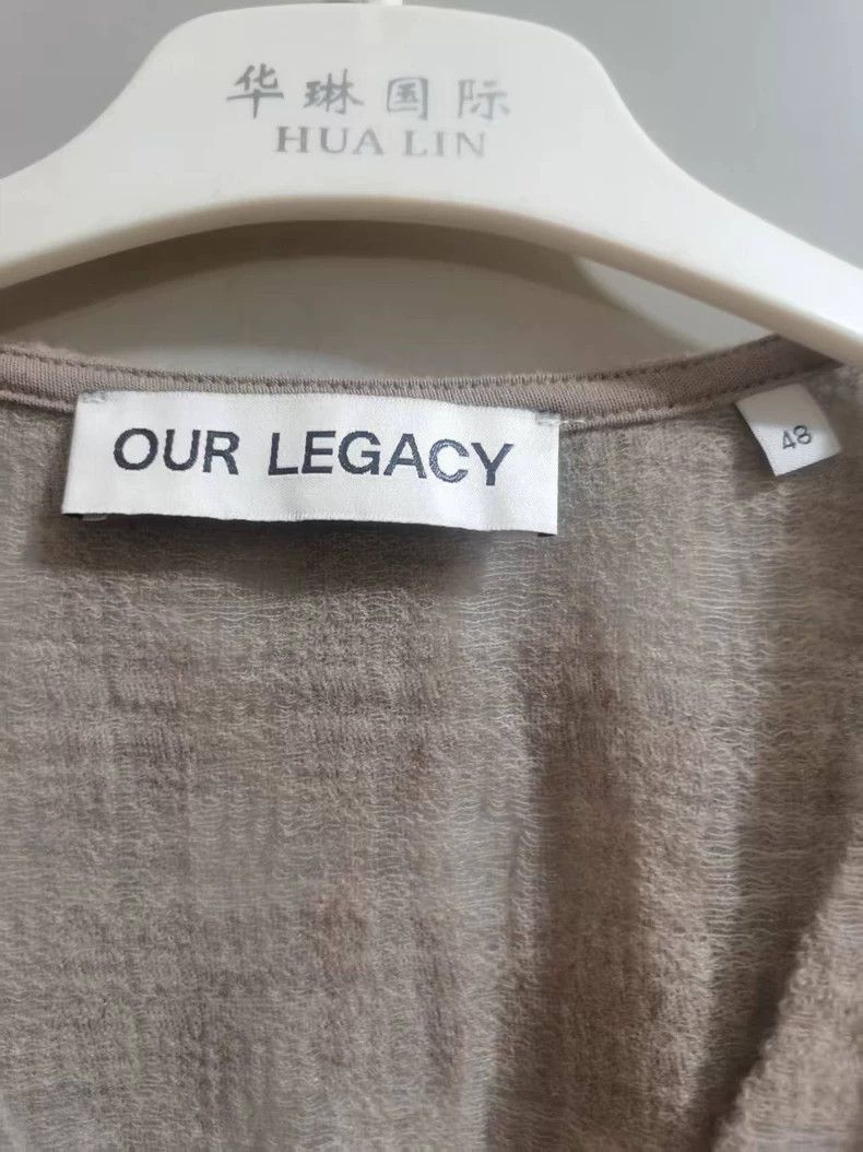 Our Legacy OUR LEGACY V-Neck Linen Vest - dmc Size US M / EU 48-50 / 2 - 2 Thumbnail