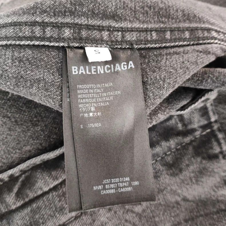 Balenciaga Balenciaga Gray Denim Jacket S - dmc Size US S / EU 44-46 / 1 - 3 Thumbnail