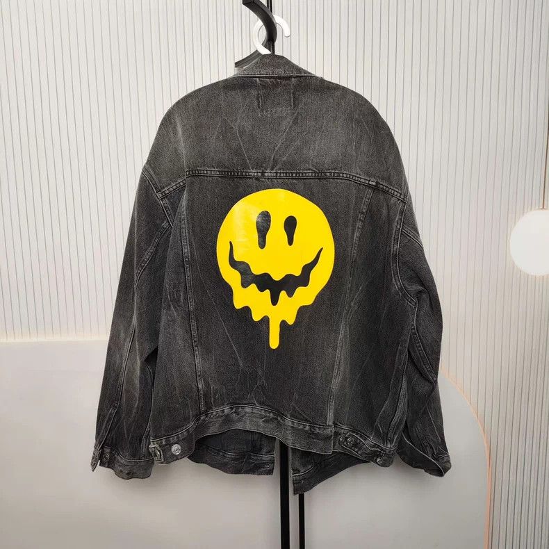 Balenciaga Balenciaga Gray Denim Jacket S - dmc Size US S / EU 44-46 / 1 - 2 Thumbnail