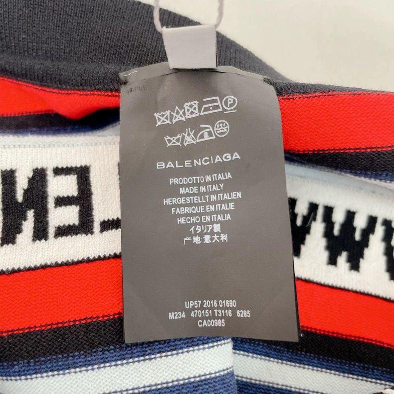 Balenciaga Balenciaga Striped Logo Mini Skirt - dmc Size US 36 / EU 52 - 4 Thumbnail