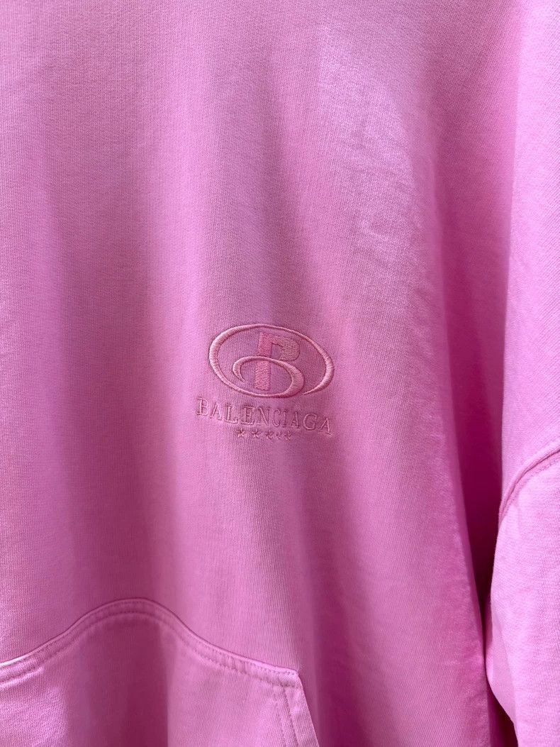Balenciaga Balenciaga Pink Hooded Sweatshirt - dmc Size US XL / EU 56 / 4 - 3 Thumbnail