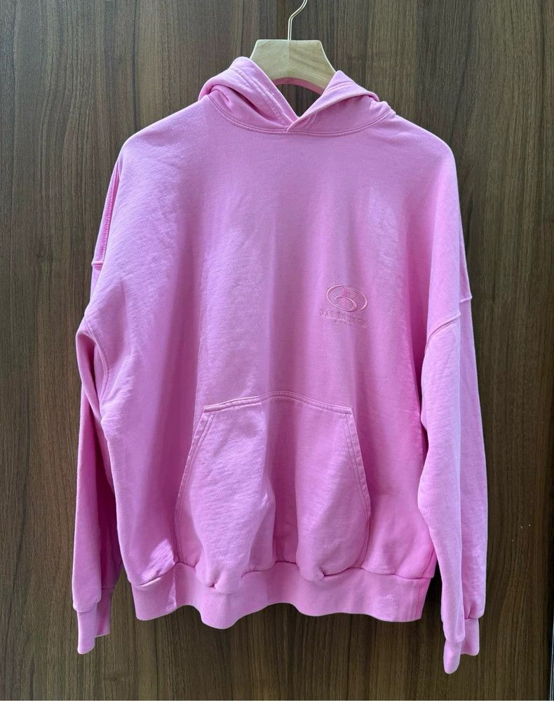 Balenciaga Balenciaga Pink Hooded Sweatshirt - dmc Size US XL / EU 56 / 4 - 2 Thumbnail