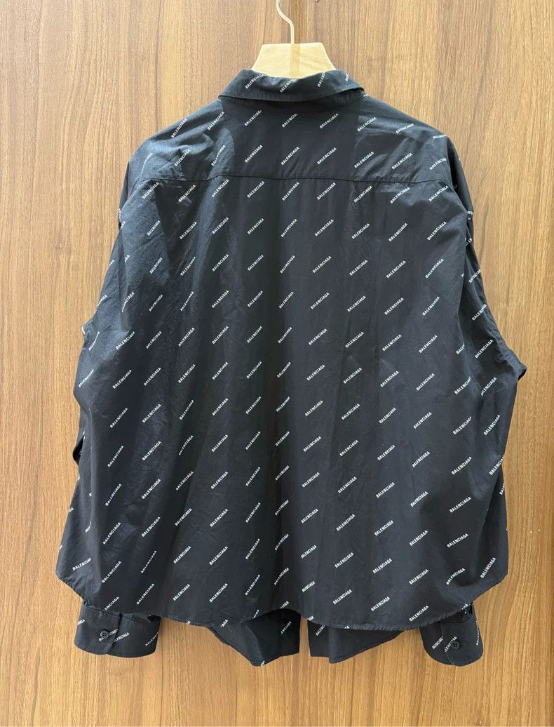 Balenciaga Balenciaga Black Logo Print Shirt - dmc Size US XS / EU 42 / 0 - 2 Thumbnail