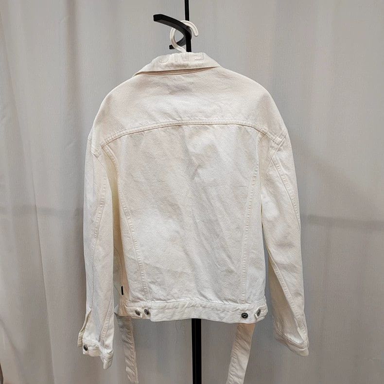 Balenciaga Balenciaga White Denim Jacket Size 36 - dmc Size US S / EU 44-46 / 1 - 2 Thumbnail