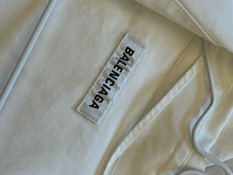 Balenciaga Balenciaga White Irregular Shirt - dmc Size US XS / EU 42 / 0 - 5 Thumbnail