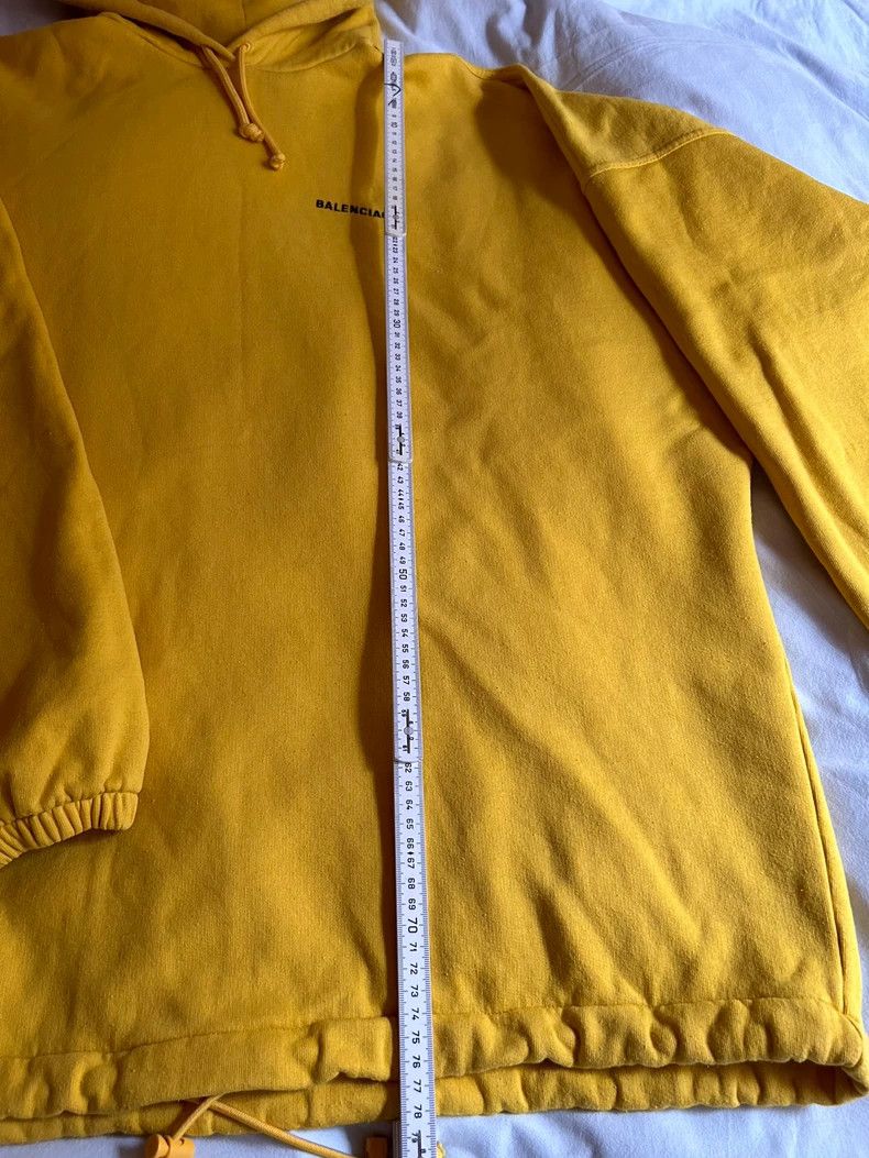 Balenciaga Balenciaga Oversize Yellow Hoodie - dmc Size US S / EU 44-46 / 1 - 8 Thumbnail