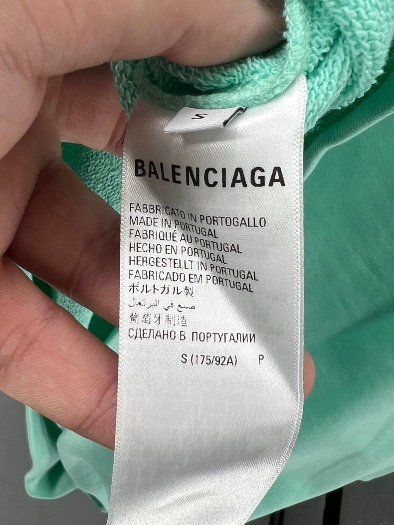 Balenciaga Balenciaga Men's Green Cotton Hoodie - dmc Size US S / EU 44-46 / 1 - 5 Thumbnail