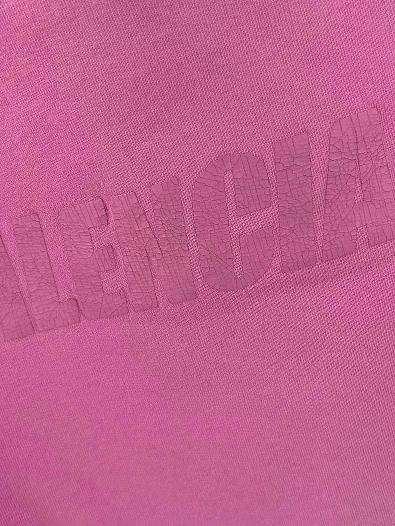Balenciaga Balenciaga Pink Logo Hooded Sweatshirt - dmc Size US M / EU 48-50 / 2 - 3 Thumbnail