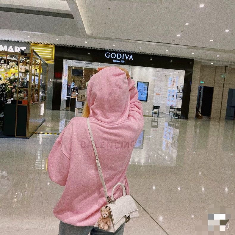 Balenciaga Balenciaga Pink Cotton Hoodie Sweatshirt - dmc Size US XS / EU 42 / 0 - 9 Thumbnail