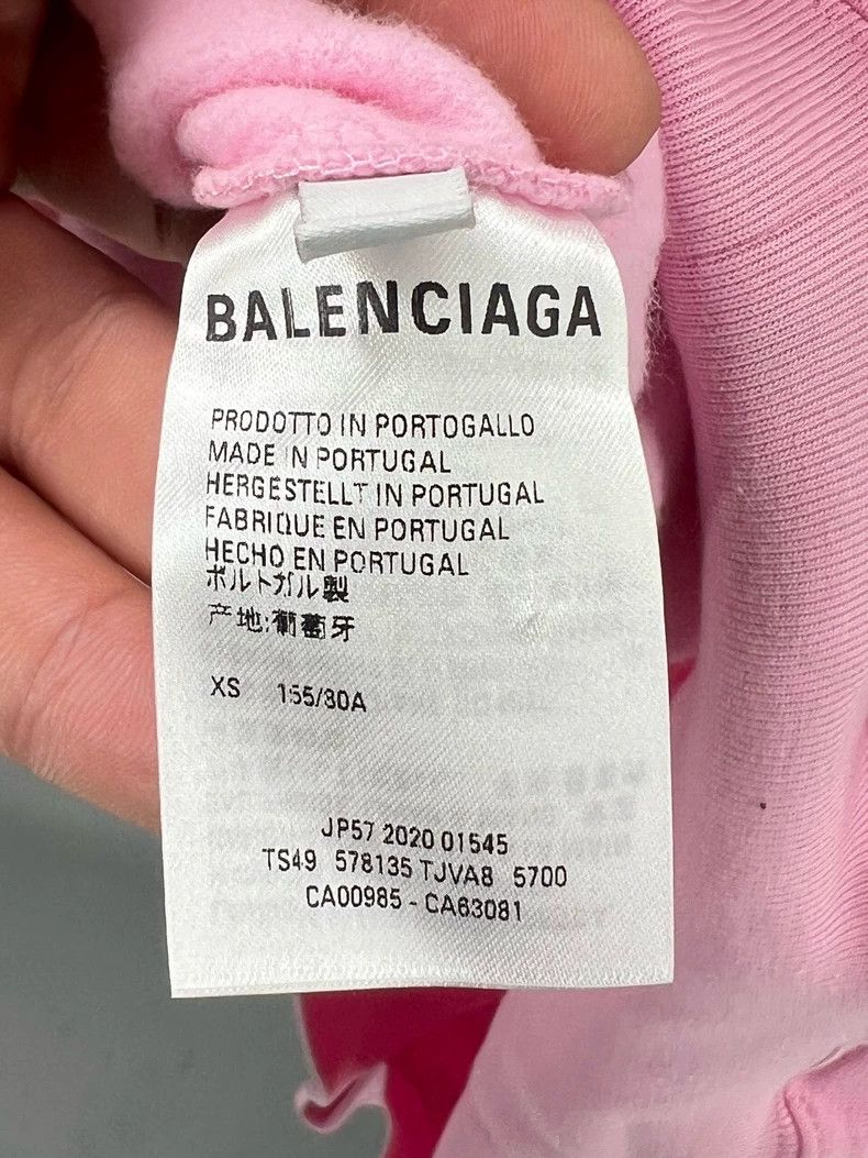 Balenciaga Balenciaga Pink Cotton Hoodie Sweatshirt - dmc Size US XS / EU 42 / 0 - 6 Thumbnail
