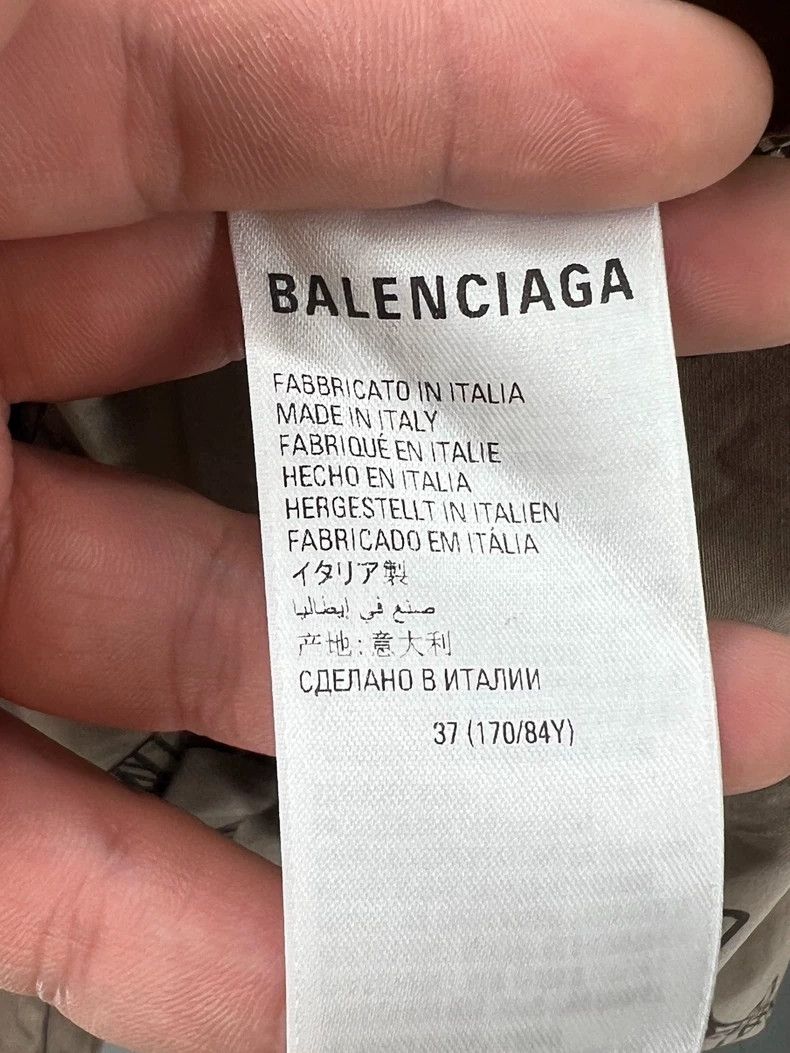 Balenciaga Balenciaga Men's Cotton Logo Short-Sleeve Shirt - dmc Size US XL / EU 56 / 4 - 5 Thumbnail
