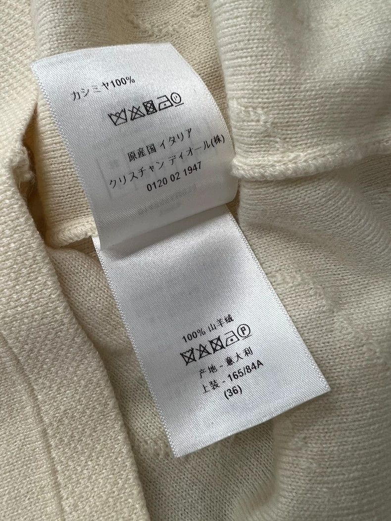Dior Dior White Feather Cashmere Sweater - dmc Size US S / EU 44-46 / 1 - 7 Thumbnail