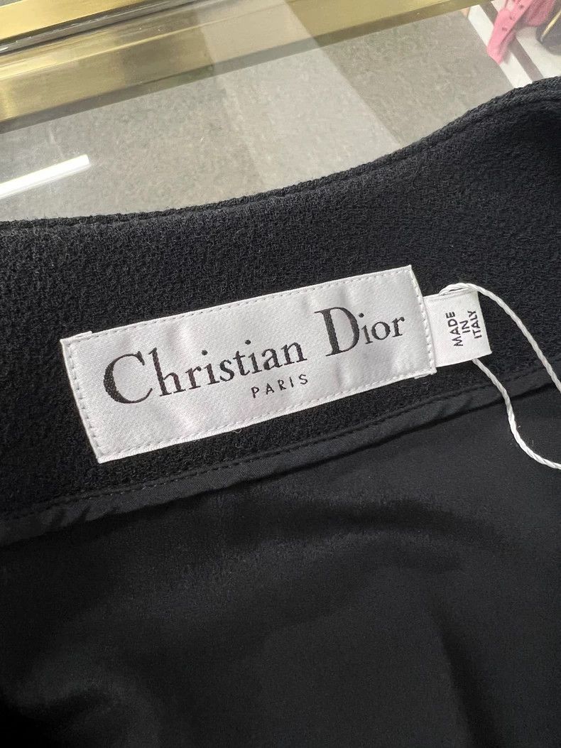Dior Dior Black Wool Mid-Length Coat - dmc Size US S / EU 44-46 / 1 - 4 Thumbnail