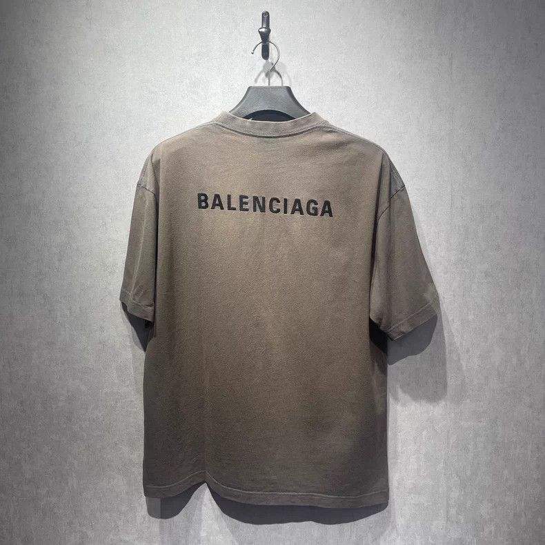 Balenciaga Balenciaga Chest Logo Embroidered Tee - dmc Size US S / EU 44-46 / 1 - 2 Thumbnail