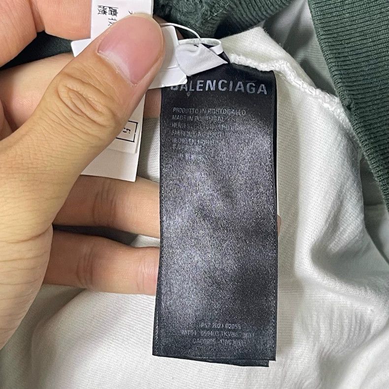 Balenciaga Green Distressed Hoodie Sweatshirt - dmc