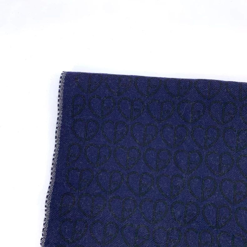 Dior Dior Blue CD Embroidered Wool Scarf - dmc Size ONE SIZE - 2 Thumbnail