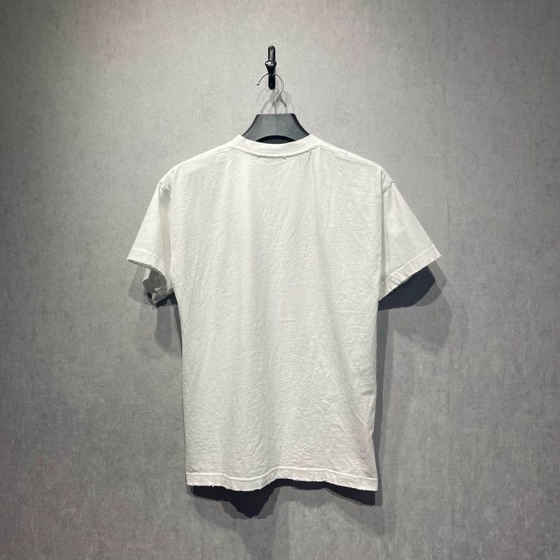 Balenciaga Balenciaga White Script Logo Short Sleeve - dmc Size US XS / EU 42 / 0 - 2 Thumbnail