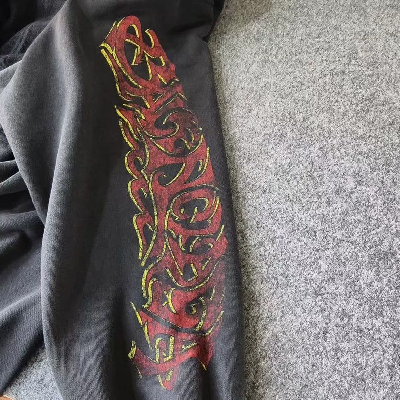 Balenciaga Balenciaga Black Flame Print Hoodie - dmc Size US S / EU 44-46 / 1 - 5 Thumbnail