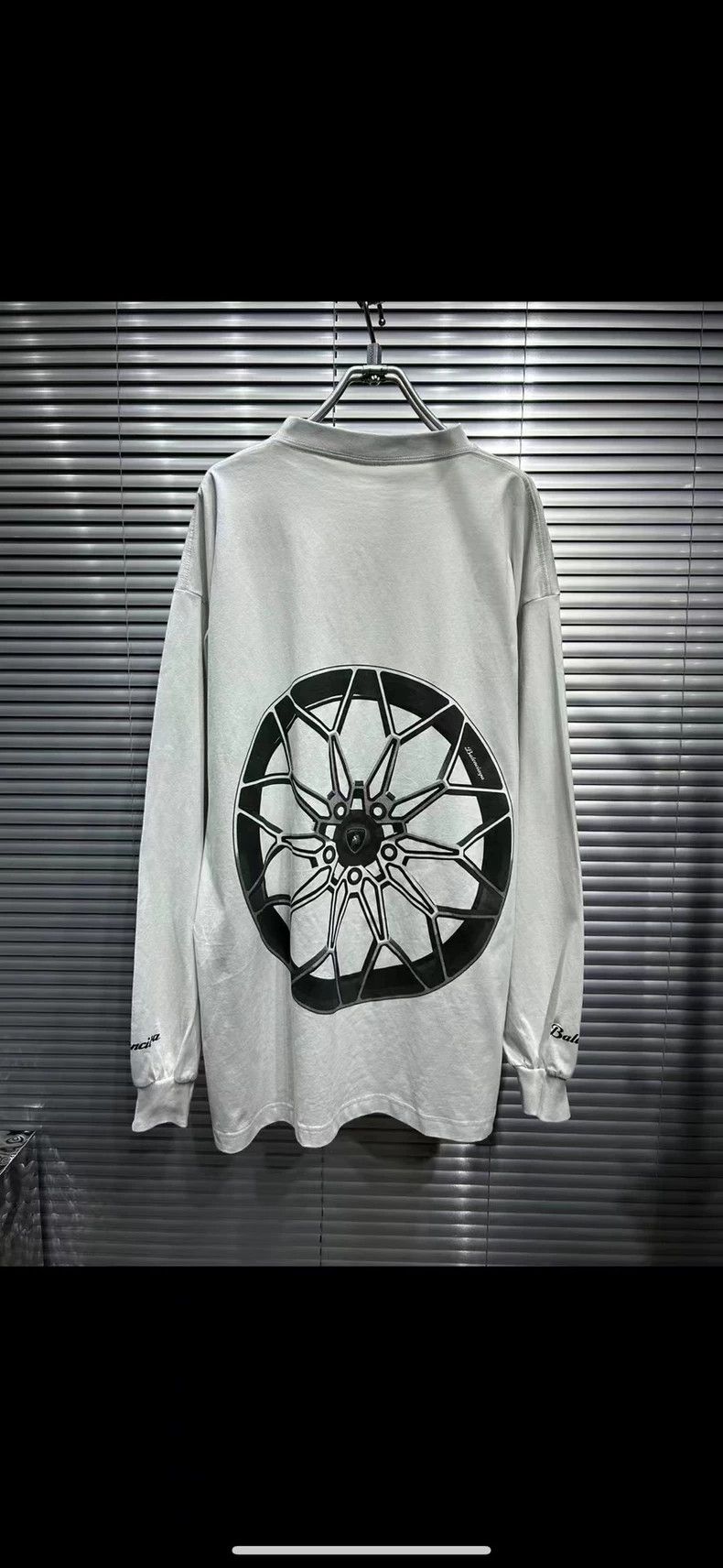 Balenciaga Balenciaga x Lamborghini White Sweatshirt - dmc Size US L / EU 52-54 / 3 - 2 Thumbnail