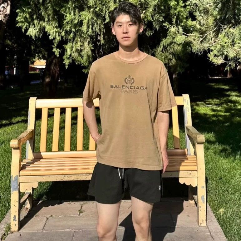 Balenciaga Balenciaga Wheat Logo Print Tee - dmc Size US L / EU 52-54 / 3 - 7 Thumbnail