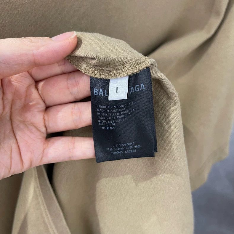 Balenciaga Balenciaga Wheat Logo Print Tee - dmc Size US L / EU 52-54 / 3 - 4 Thumbnail