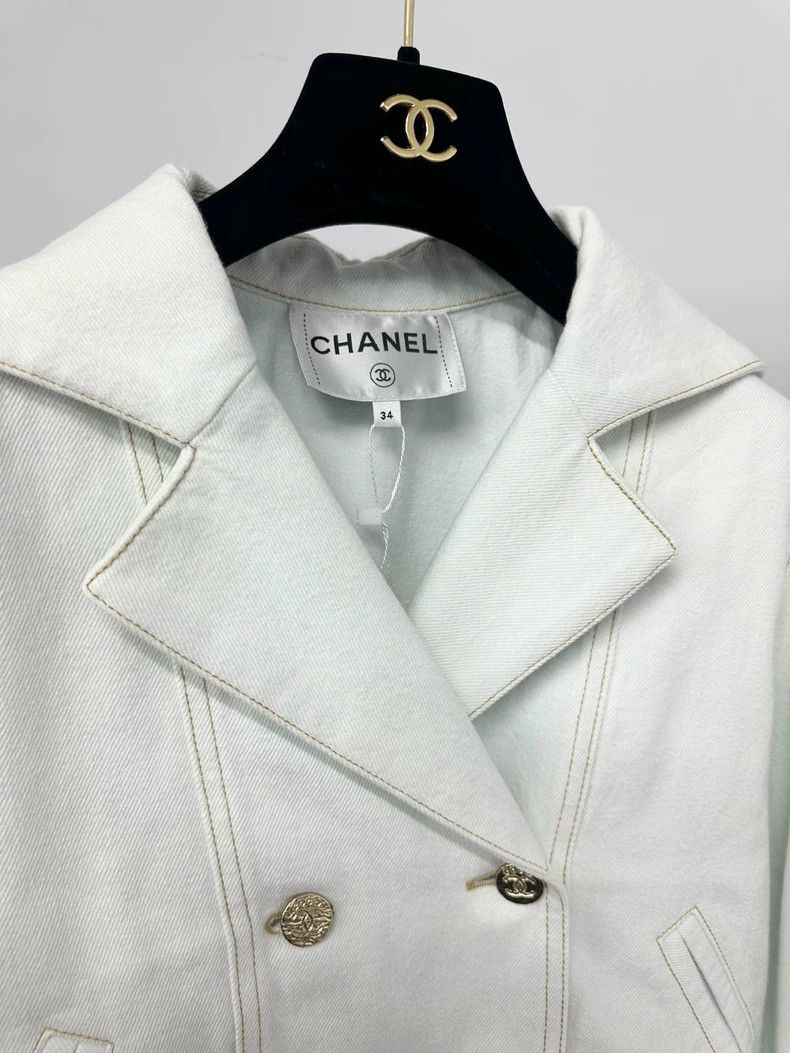 Chanel Chanel 24M Light Blue Denim Jacket - dmc Size US S / EU 44-46 / 1 - 3 Thumbnail