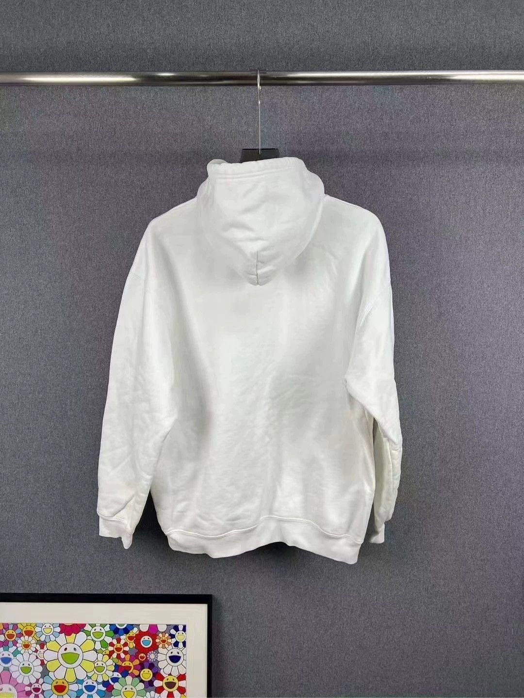 Balenciaga BALENCIAGA White Logo Hoodie S - dmc Size US S / EU 44-46 / 1 - 2 Thumbnail